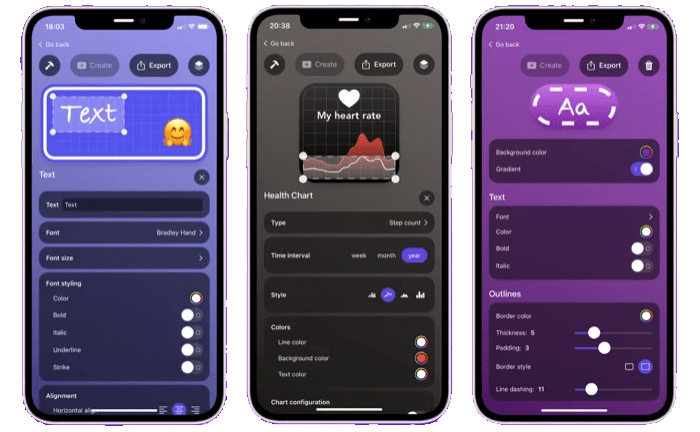 free widget apps for iphone