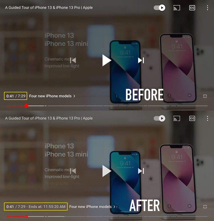 YTETA Tweak Displays The Time When A YouTube Video Will End - IDisqus